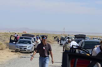 Media photographers at NASA Dryden Flight Research Center, September 20, 2012